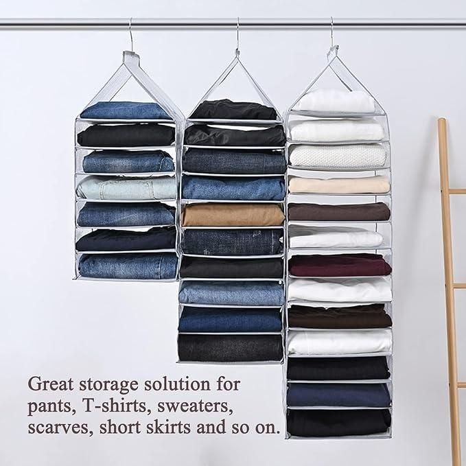 SPACIO Foldable Hanging Clothes Organizer