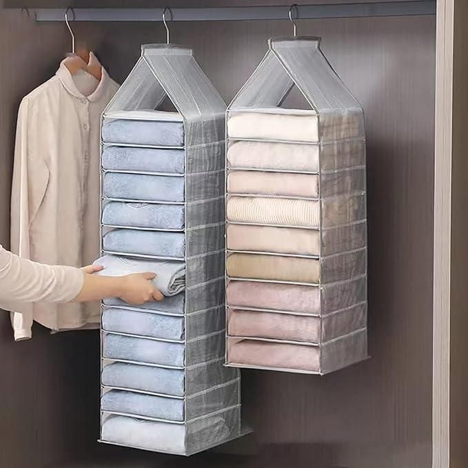 SPACIO Foldable Hanging Clothes Organizer