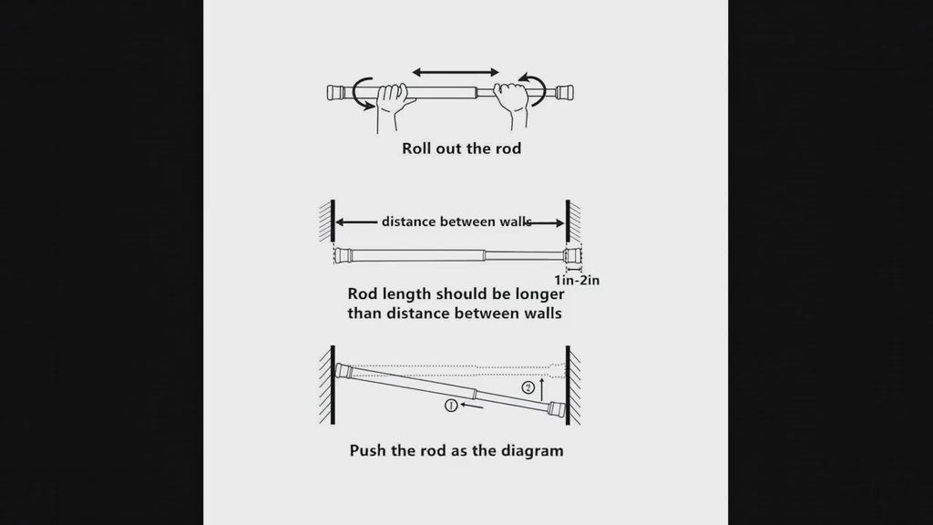 SPACIO Drill-Free Adjustable Rod